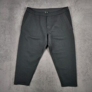 Lululemon Lab Textured Grid Jogger Mens‎ XXL Black Relaxed Tapered LM5AGZS NEW